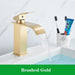 Modern Black Waterfall Faucet with Chrome Accents for Stylish Bathrooms