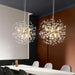 Elegant Modern LED Crystal Dandelion Chandelier - Stylish Lighting Solution for Home