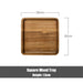 Stylish Acacia Wood Serving Tray with Ergonomic Grooved Handles - Perfect for Breakfast, Sushi, Snacks, and Desserts