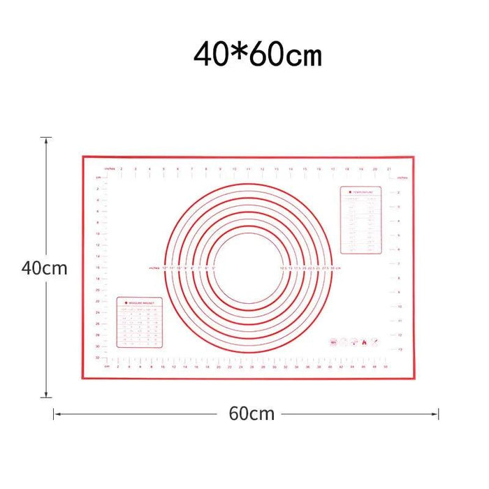 Versatile Silicone Baking Mat with Measurement Guide - Essential Tool for Effortless Cooking and Baking