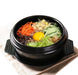 16-Piece Korean Dolsot Stone Bowl and Ceramic Ramen Set with Serving Trays - Assorted Sizes