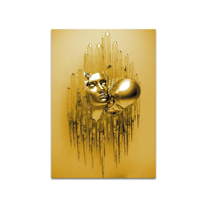 Sleek Metal Wall Art Prints - Contemporary Home Decor Choice