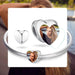 Customizable 925 Sterling Silver Heart Charm with Free Photo Engraving