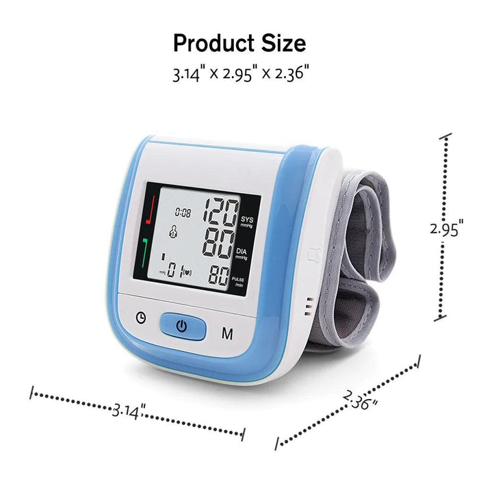 Wrist-Fit Digital Blood Pressure & Heart Rate Tracker for Optimal Health Monitoring