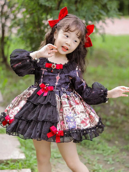 Charming Autumn Spanish Princess Lolita Dress for Baby Girls - Ideal for Birthdays and Halloween Celebrations