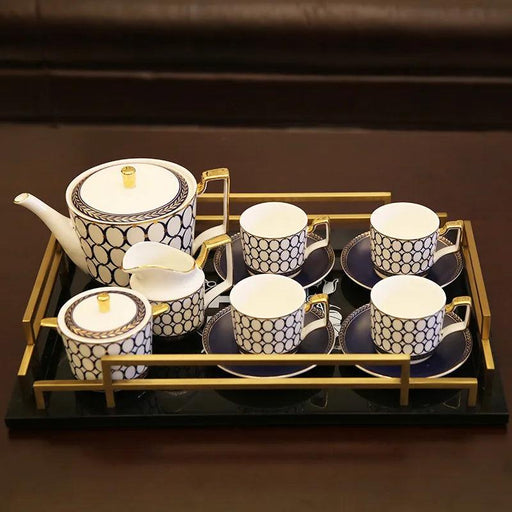 Sophisticated 11-Piece Ceramic Drinkware Collection for Tea and Coffee – Ideal for Celebrations and Special Occasions