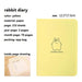 Charming Rabbit Faux Leather Notebook - A Creative Writing Delight