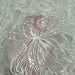 Ivory Floral Rayon Lace Fabric - 130cm Wide - Ideal for Exquisite Bridal Gowns - Priced Per Yard