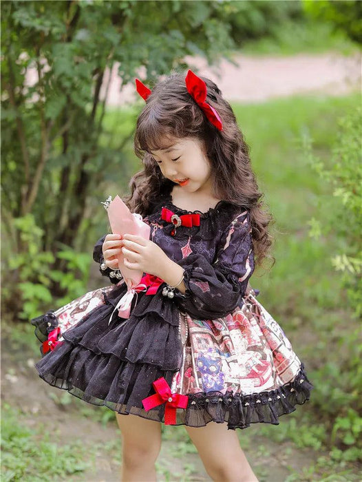 Charming Autumn Spanish Princess Lolita Dress for Baby Girls - Ideal for Birthdays and Halloween Celebrations