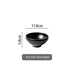 Elegant Matte Black and Gold Ceramic Dinnerware Collection - Essential Set for Upscale Dining Experiences