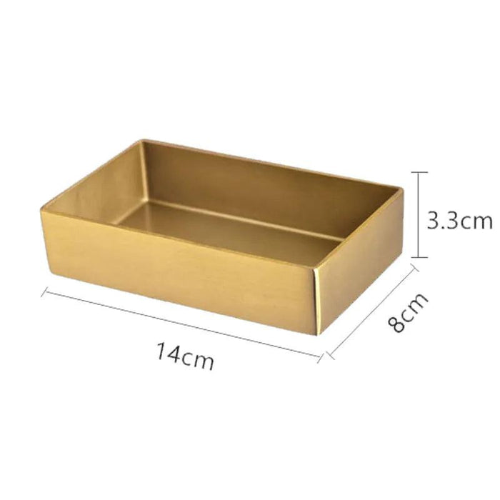 Elegant Brass & Leather Jewelry Organizer Tray Set for Stylish Storage