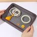 Elegant Genuine Leather Organizer Tray for Jewelry, Cosmetics, and Keys