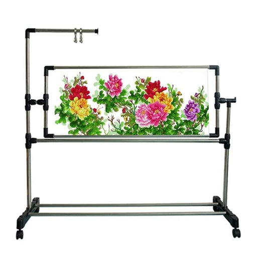 Ergonomic Adjustable Crafting Stand for Hands-Free Embroidery and Cross-Stitch