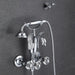 Luxurious Gold Swan Design Shower Faucet Set with Handheld Mixer Taps