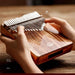 Professional 21-Key Kalimba with Sound Hole - Rosewood Acacia Wood Mbira for Beginners