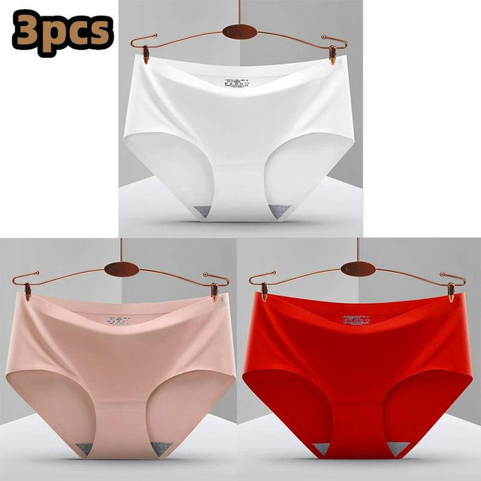 Ultimate Comfort 3-Pack Women's Seamless Hipster Briefs - Invisible Raw-Cut Underwear