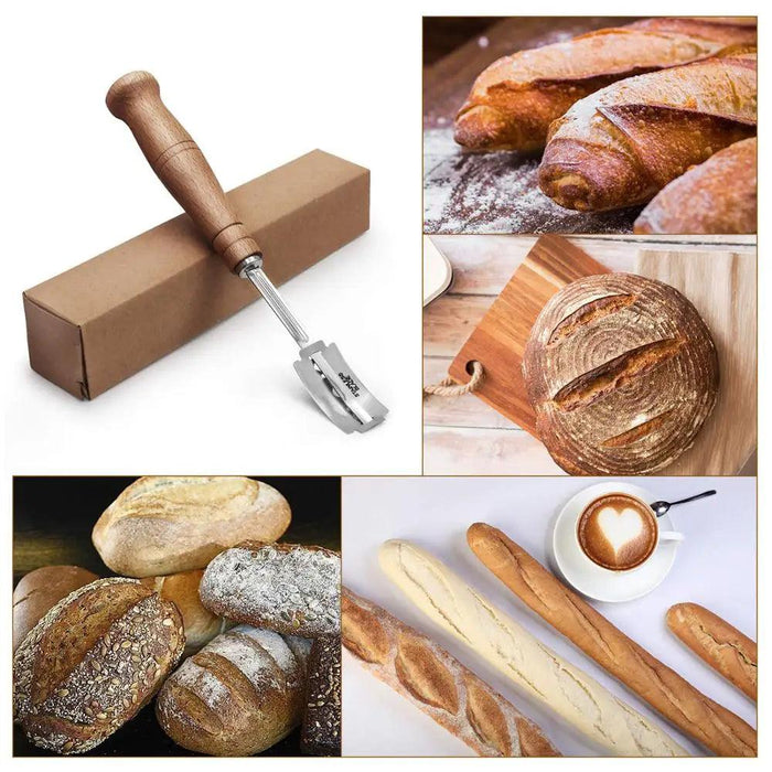 Ultimate Bread Scoring Tool Set with Leather Safety Cover