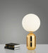 Elegant Scandinavian Glass Table Lamp Set for Bedroom and Home Office Ambiance