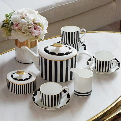 Sophisticated Ceramic Coffee Service Set - 11/15 Piece Collection for Elegant Gatherings and Thoughtful Gifts