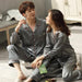 Elegant Ice Silk Pajama Set for Couples - Luxurious Sleepwear for Him and Her