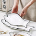 Ceramic Fish-Shaped Steamer Tray: A Chic Essential for Healthy Cooking