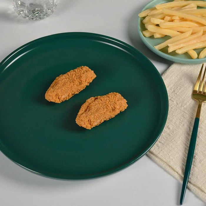 Realistic Simulation Fried Chicken Legs and French Fries Model for Photography Props and Window Display