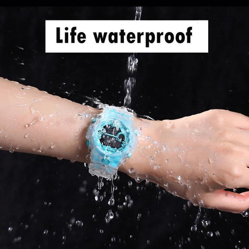 Vibrant Waterproof Jelly Strap Digital Watch for Kids - UTHAI CE35