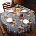 Elegant European Round Dining Table Cover for 1.8m to 2m Tables