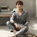 Elegant Ice Silk Pajama Set for Couples - Luxurious Sleepwear for Him and Her