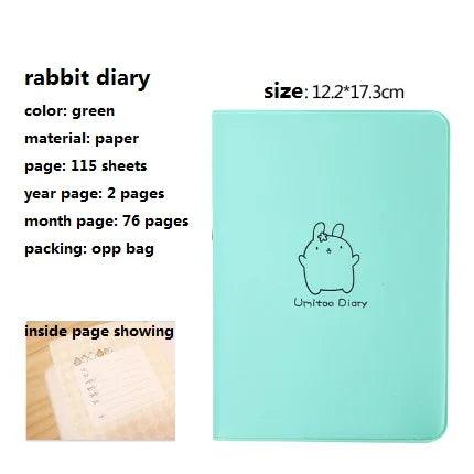 Charming Rabbit Faux Leather Notebook - A Creative Writing Delight