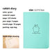 Charming Rabbit Faux Leather Notebook - A Creative Writing Delight