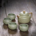 Tranquil Elegance: Handcrafted 5-Piece Serenity Purple Clay Tea Set for the Ultimate Tea Experience