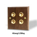 Sleek Black Walnut Electrical Panel with USB Ports, Adjustable LED Ambiance, and Contemporary Toggle Features