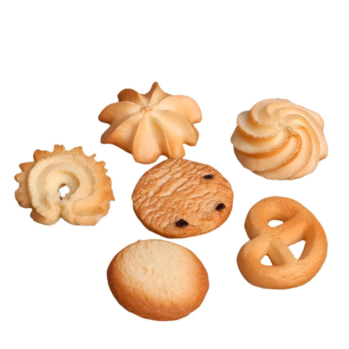 Charming 6-Piece Faux Cookie Collection for Kitchen and Table Decor