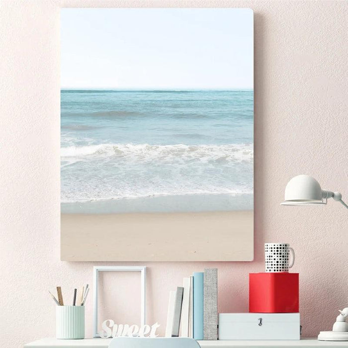 Tranquil Coastal Retreat Canvas Art Collection for Calming Home and Office Environments