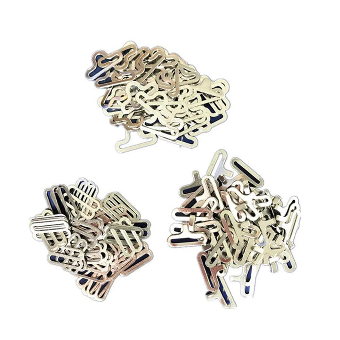 Creative Copper Bow Tie Clip Craft Set - 50 Piece DIY Kit for Unique Accessories