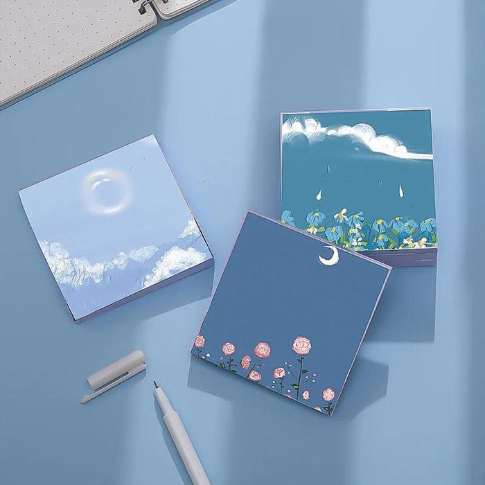 Serene Landscapes Sticky Note Pads for Effortless Organization