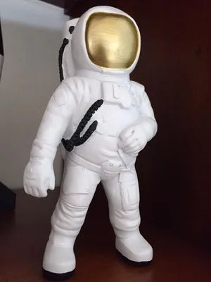 Galactic Voyager Artisan Spaceman Sculpture - Unique Cosmic Decor