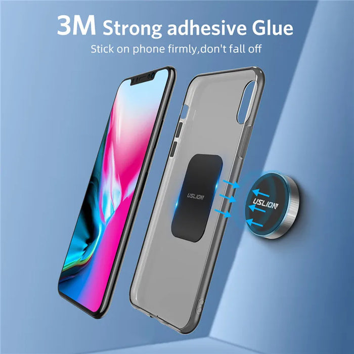 Magnetic iPhone Holder with Metal Plate - Versatile Hands-Free Mount for All Models