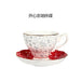 Elegant Black Floral Porcelain Tea Cup and Saucer Set - A Touch of Luxury for Special Occasions