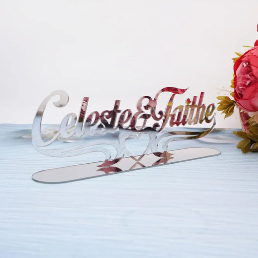Custom Acrylic Mirror Name Decoration - Ideal for Special Occasions