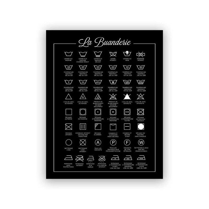 Scandinavian Chic Monochrome Canvas Art for Laundry Room Aesthetics