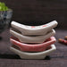 Charming Eco-Conscious Snowflake Ceramic Chopstick Holder - Enhance Your Dining Experience with Japanese Elegance