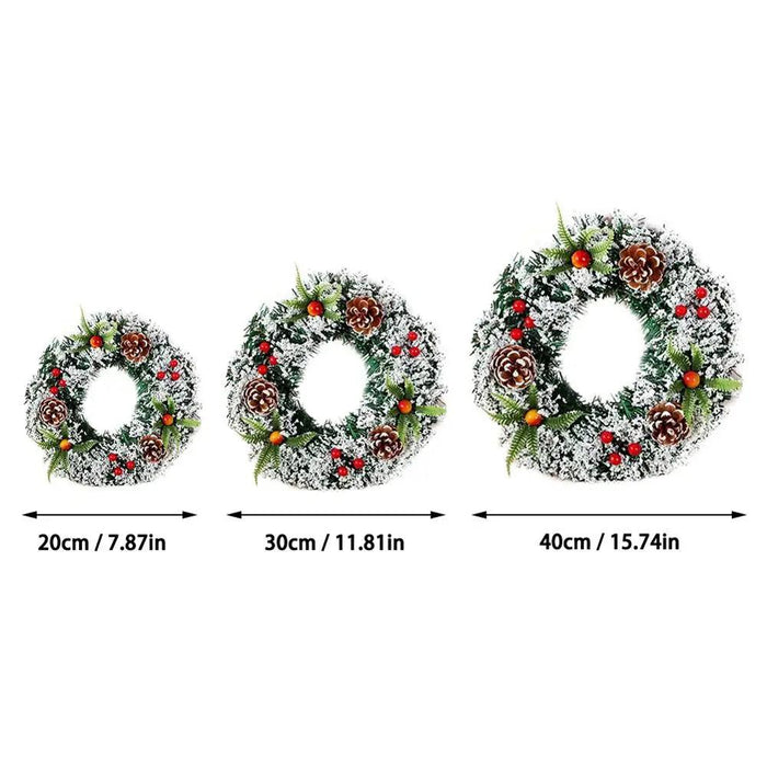 Exquisite Handmade PVC Seasonal Wreath for Elegant Holiday Decor