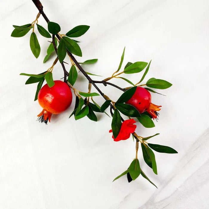 Artificial Flower Pomegranate Branch for Home Decor