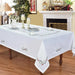 Luxurious Hemstitched Christmas Table Linens: Exquisite Embroidered Collection for an Elegant Dining Experience