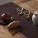 Chic Eco-Friendly Bamboo Table Runner and Placemats for Elegant Dining Spaces