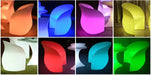 Glowing RGB LED Rechargeable Lounge Chair: Stylish Illuminated Armchair for Any Space