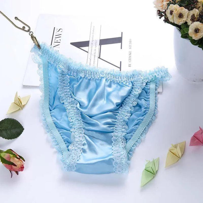 Opulent Plus Size Silk Satin Seamless Knickers for Women