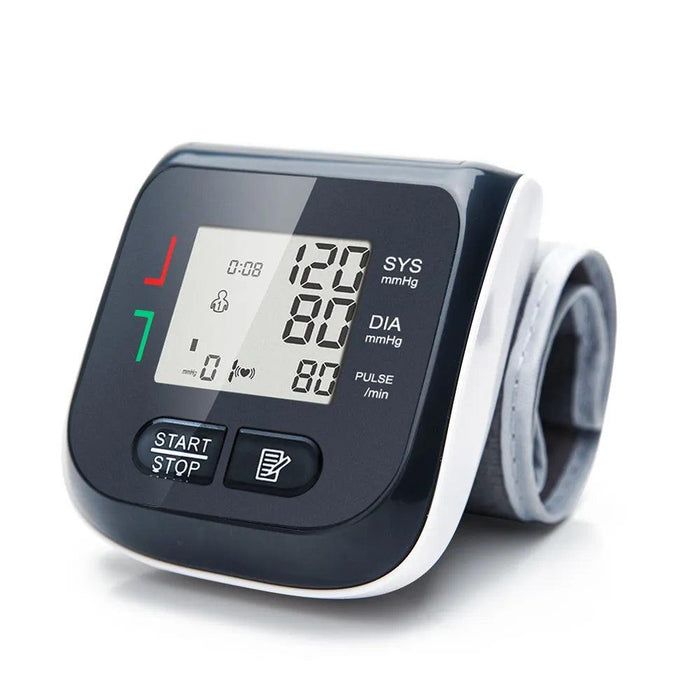 Wrist-Fit Digital Blood Pressure & Heart Rate Tracker for Optimal Health Monitoring